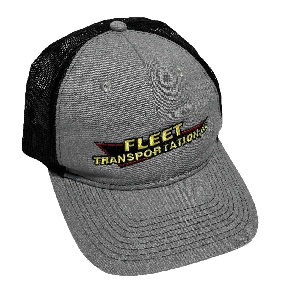 Fleet Transportaion LLC Mens Hat Snapback Adjustable Ball Cap Baseball Gray